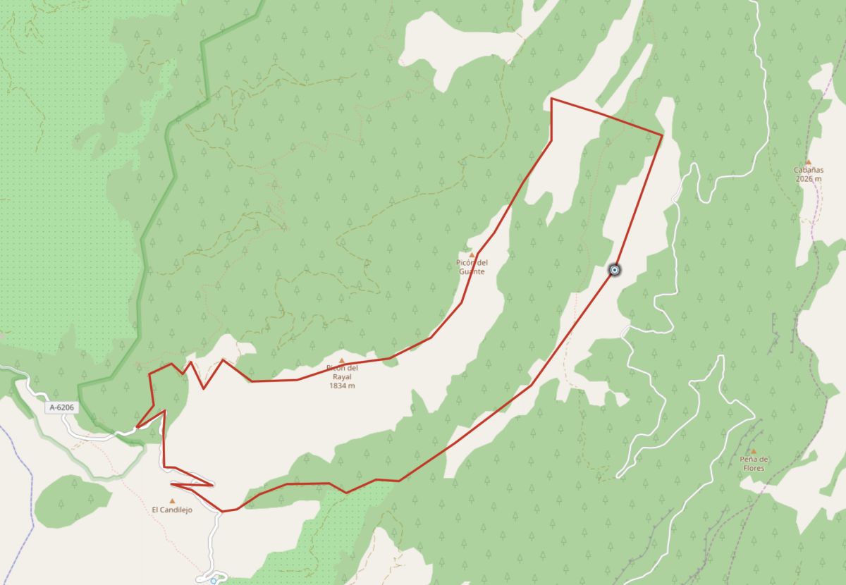 Plano de la ruta del Aguilon loco Plano de la ruta del Aguilon loco
