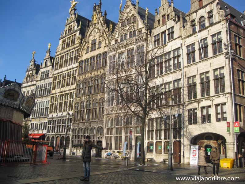 PuntosclaveenlaciudaddeAmberes GroteMarkt Casasdemercantes