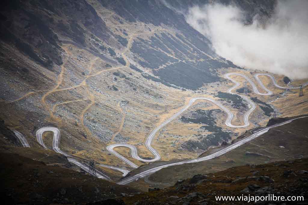 Transfagarasan en Noviembre, acceso sur