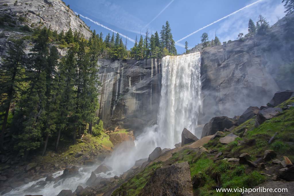 Que ver en el Parque Nacional Yosemite - Vernal fall Que ver en el Parque Nacional Yosemite - Vernal fall