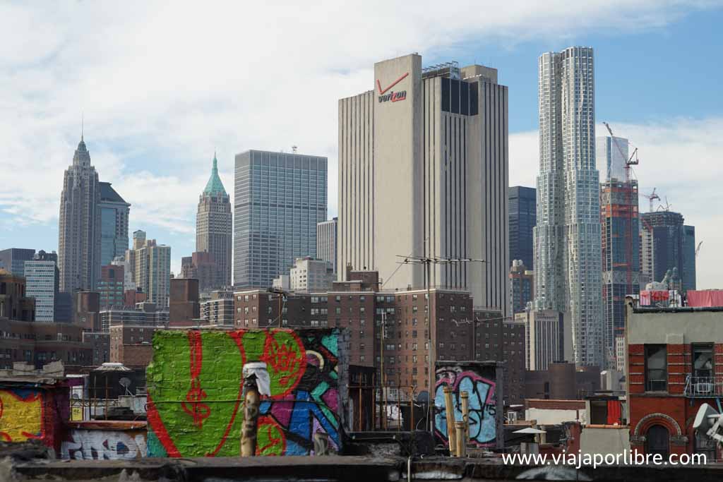 Puente de Brooklyn al atardecer Puente de Manhattan