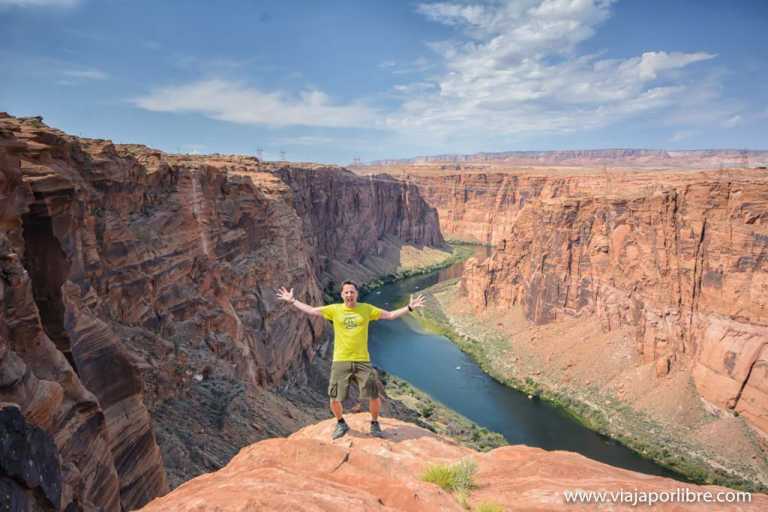 El meandro más espectacular, la curva de la herradura (horseshoe bend)