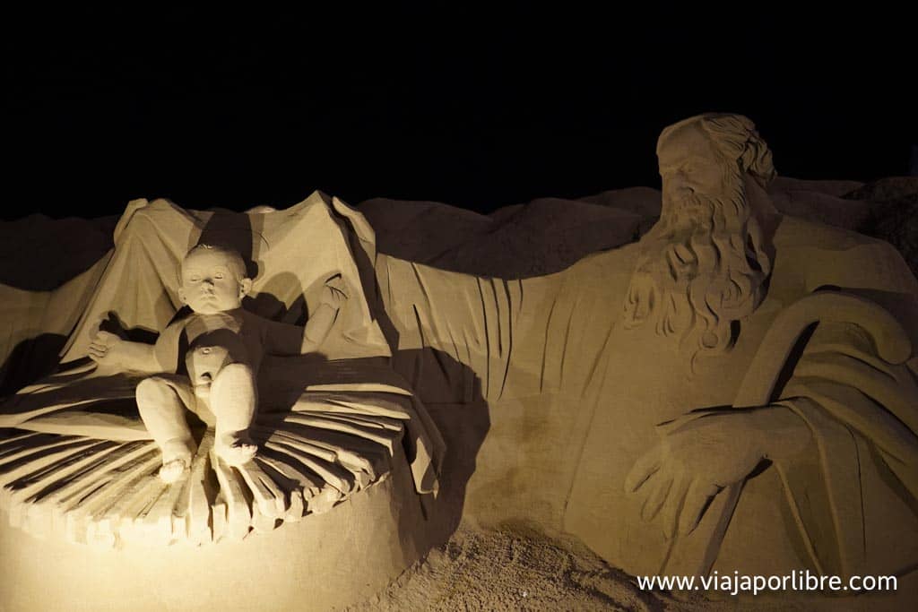 Belén de arena en Las Palmas Belén de arena en Las Palmas
