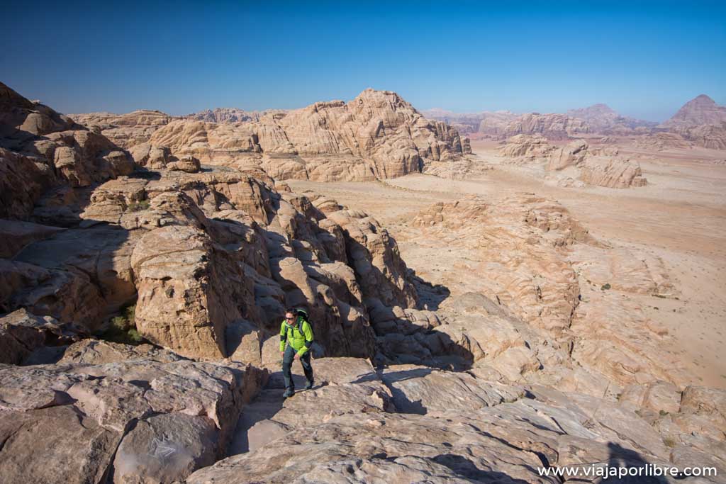 Burdah Bridge, espectacular trekking en Wadi Rum Burdah Bridge, espectacular trekking en Wadi Rum