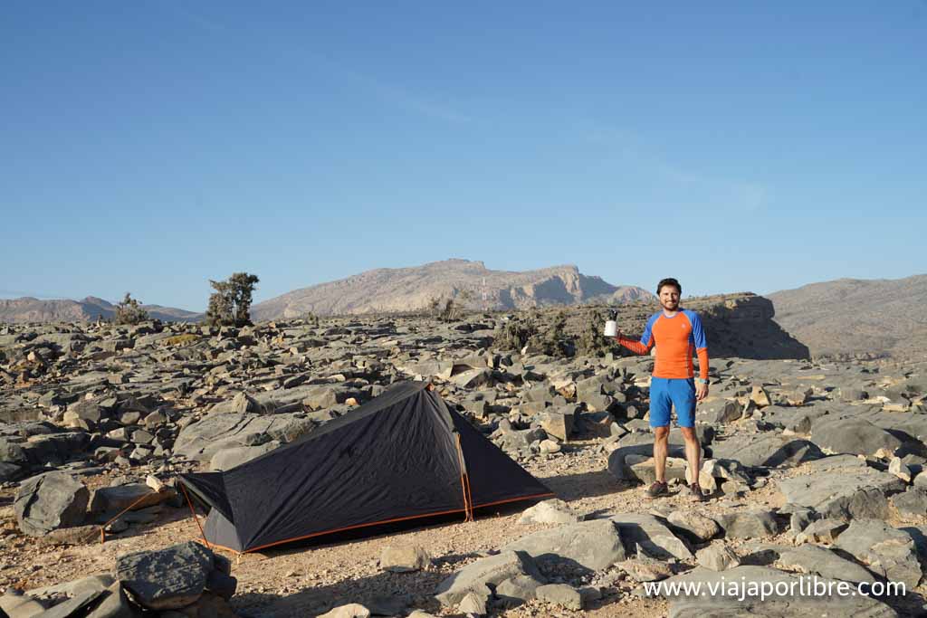 Nuestro pequeño hotel en Jebel Shams