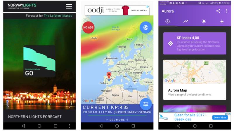 Apps auroras boreales