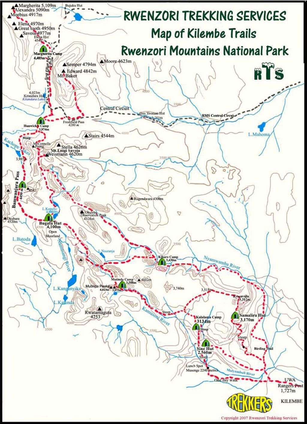 Travesía de 8 días en Rwenzori