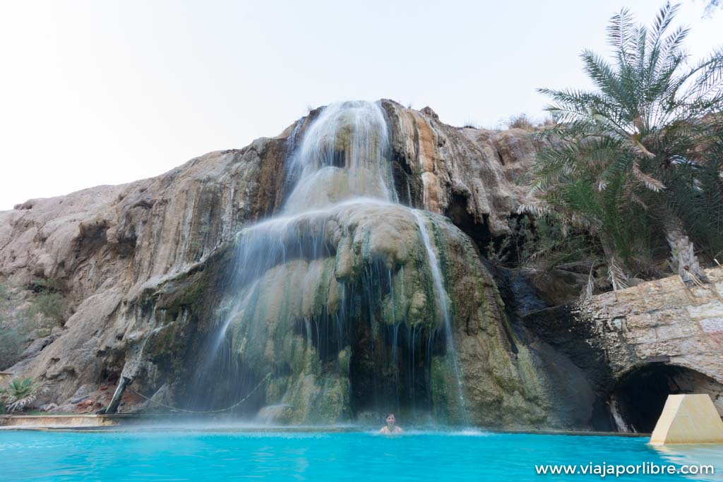 Las aguas termales de Hammamat Ma'In en Jordania Las aguas termales de Hammamat Ma'In en Jordania