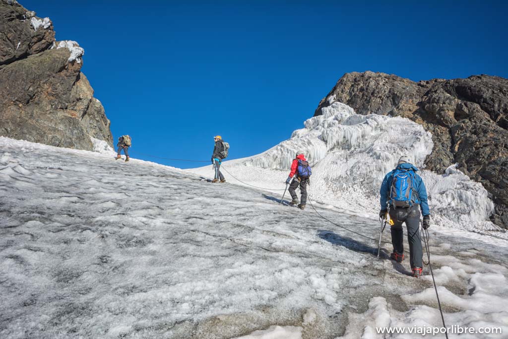 Ascensión al pico Margherita