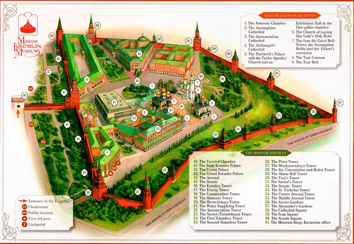 Mapa del Kremlin Mapa del Kremlin