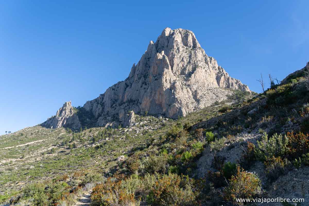 Fin de la ruta Puig Campana