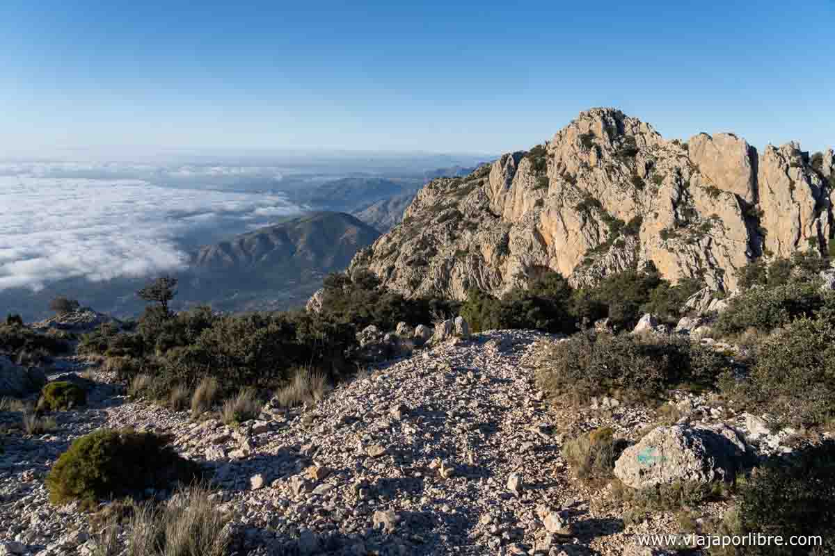 Superado el tramo del barranco Superado el tramo del barranco