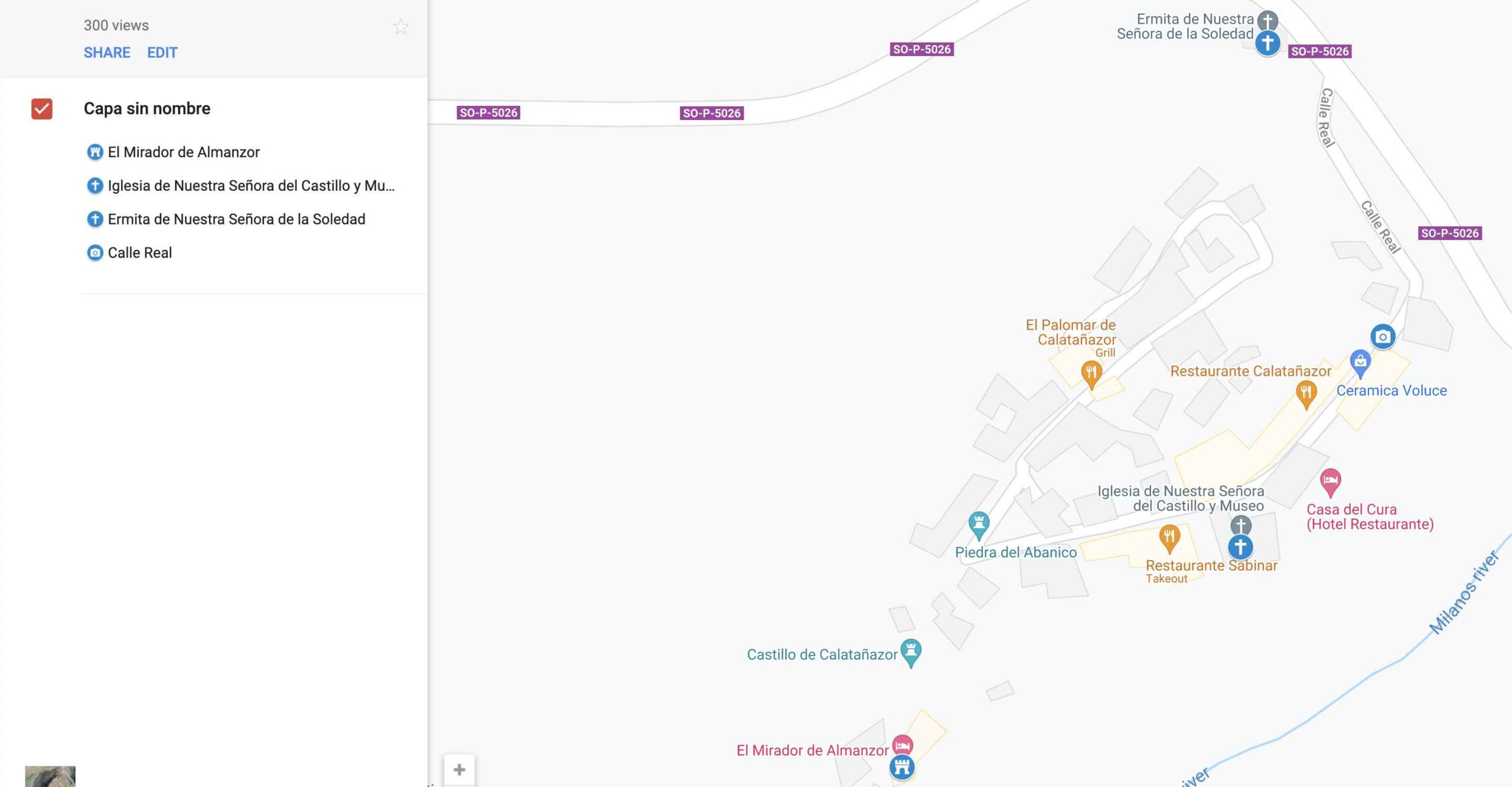 Mapa de Catalañazor