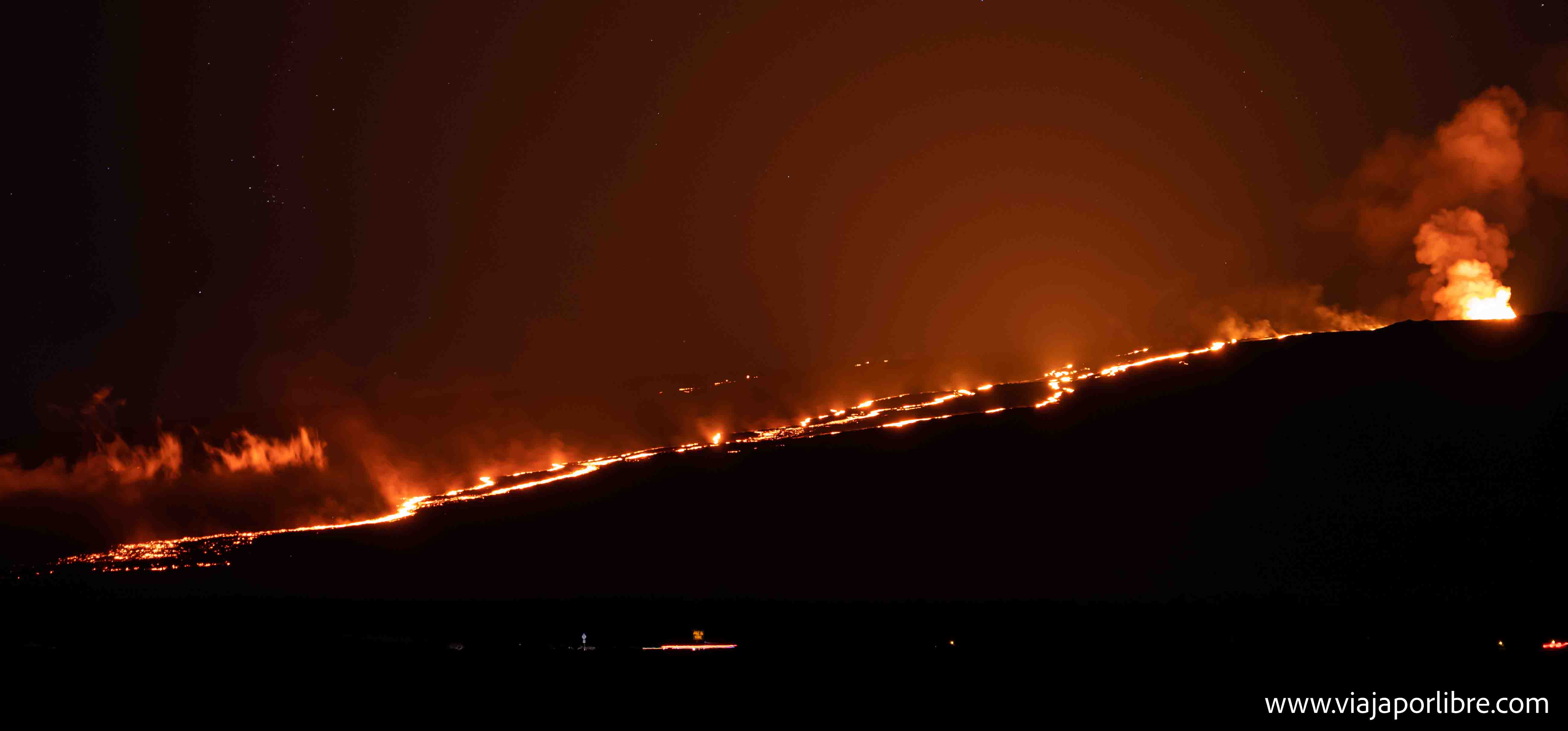 Eruoción en el Mauna Loa - Hawaii