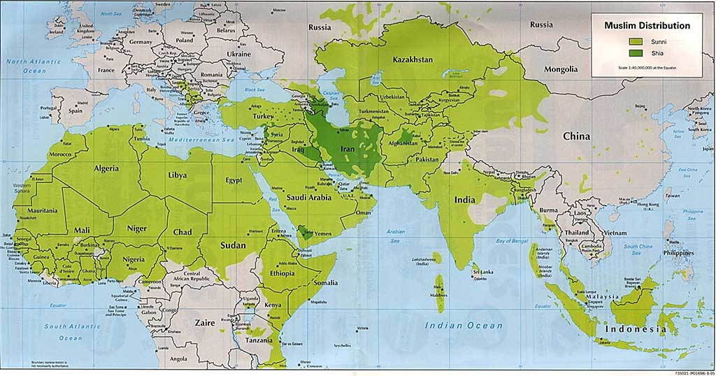 Mapa del Islam