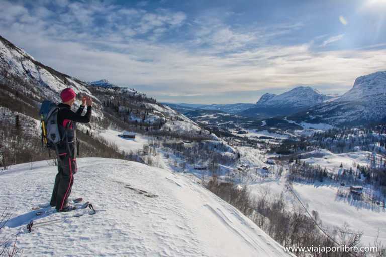 Raquetas de nieve en Noruega