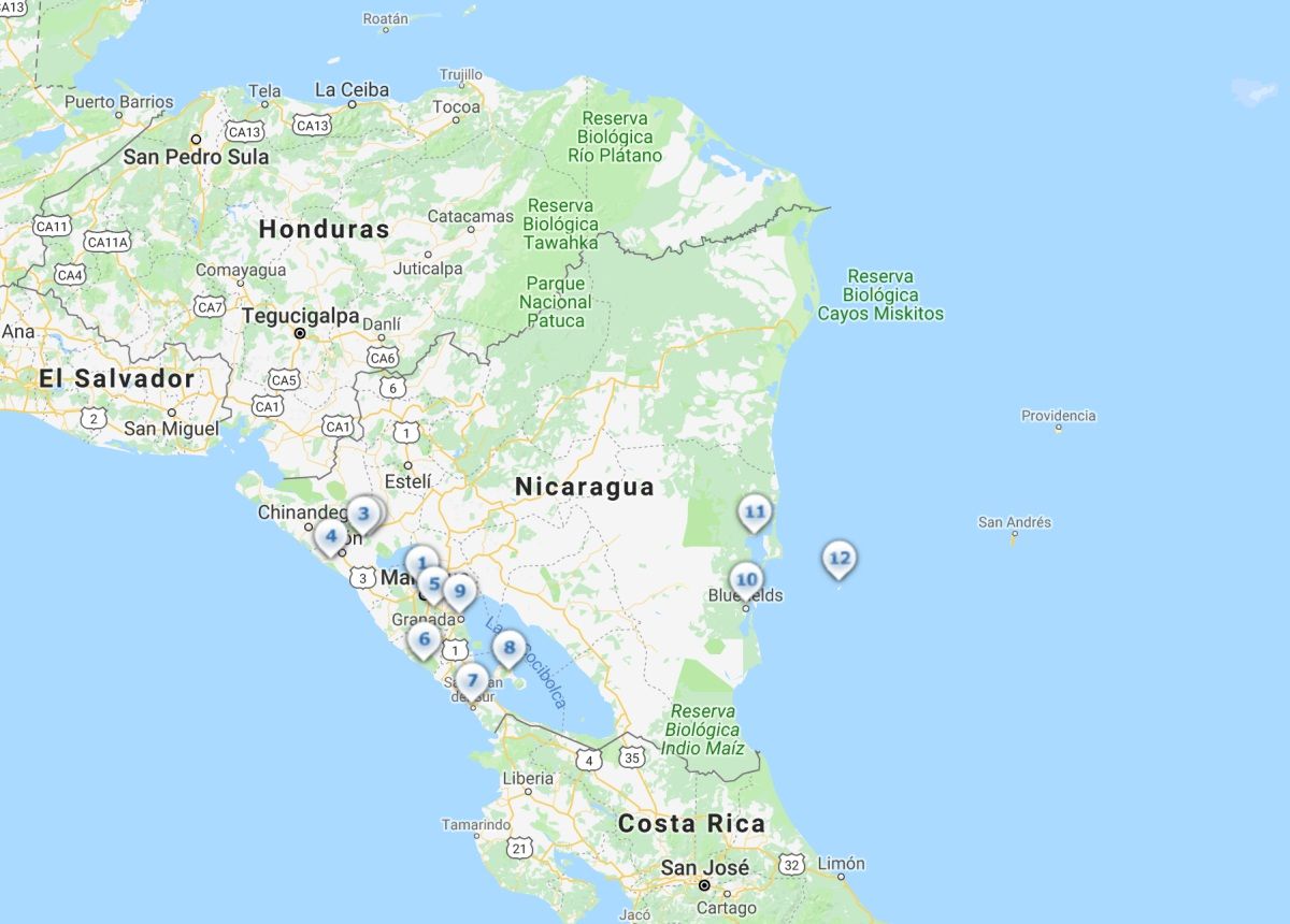 Nicaragua Mapa