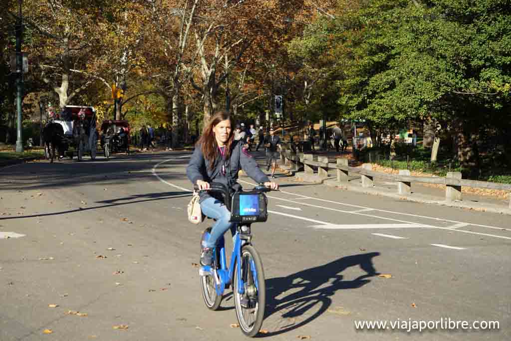 Central Park en bicicleta