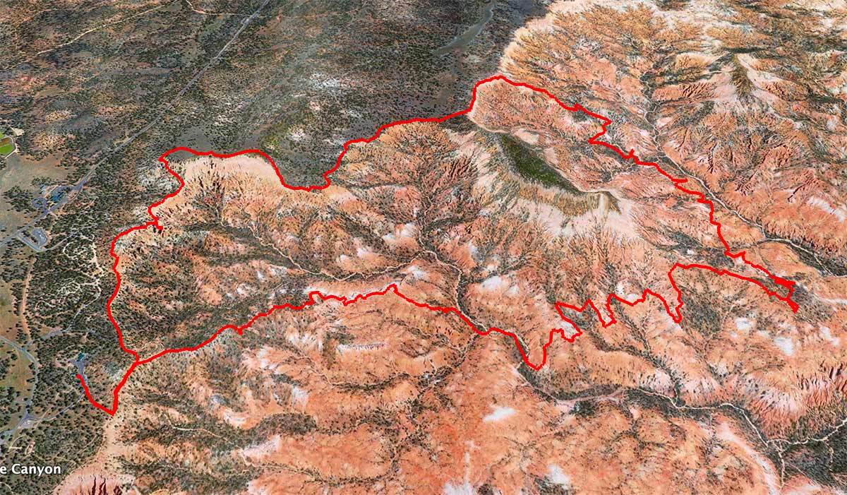Mapa de Bryce Canyon