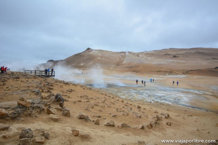 Islandia - Visita a Hverir (Fenómenos geotermales en Islandia) Visita a Hverir, Islandia en estado puro