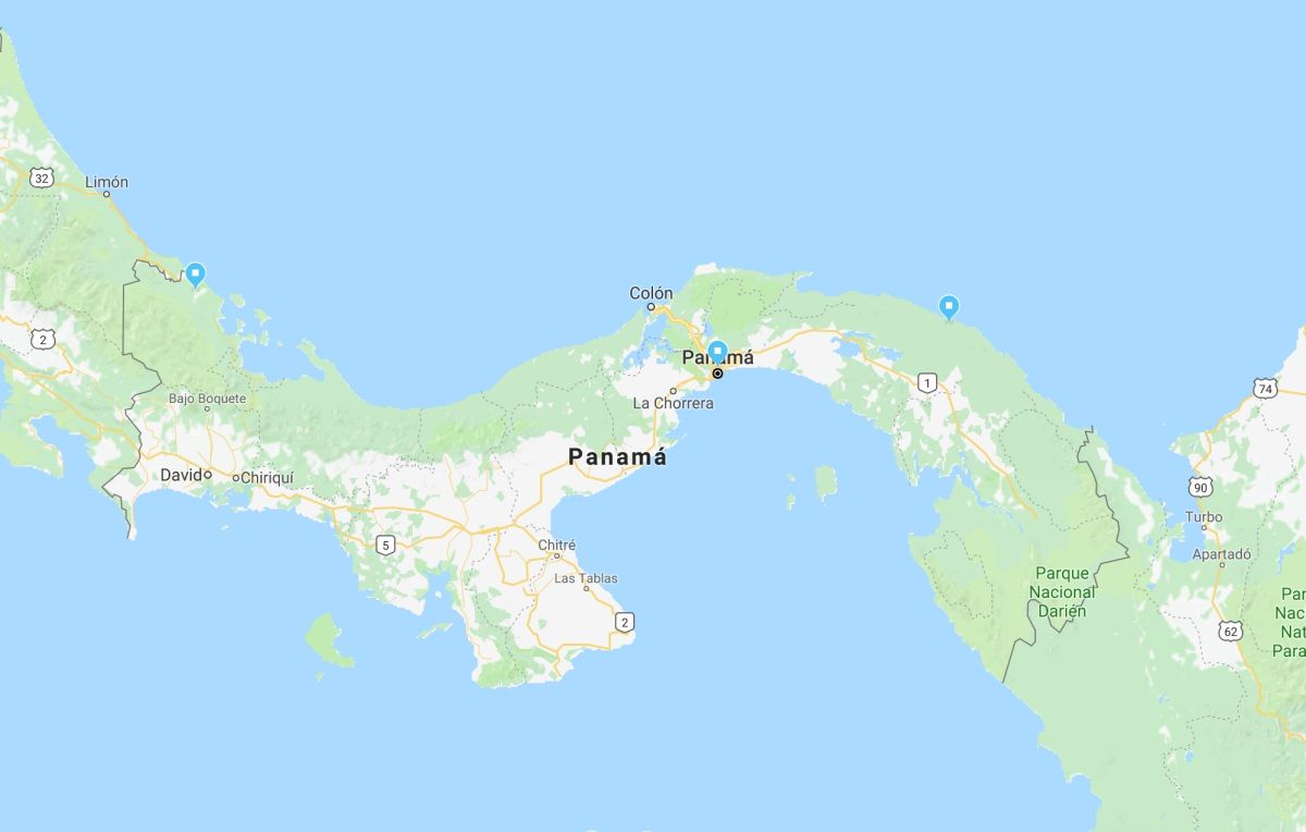 Mapa de Panama