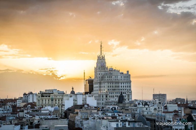 Noruega - Qué ver en Madrid en 2 días (Y restaurantes recomendados) Atardecer desde el Circulo de Bellas Artes