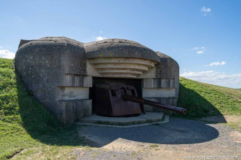 Portugal - La batería de Longues-sur-Mer. Escenarios de la segunda guerra mundial bateria de Longues sur mer