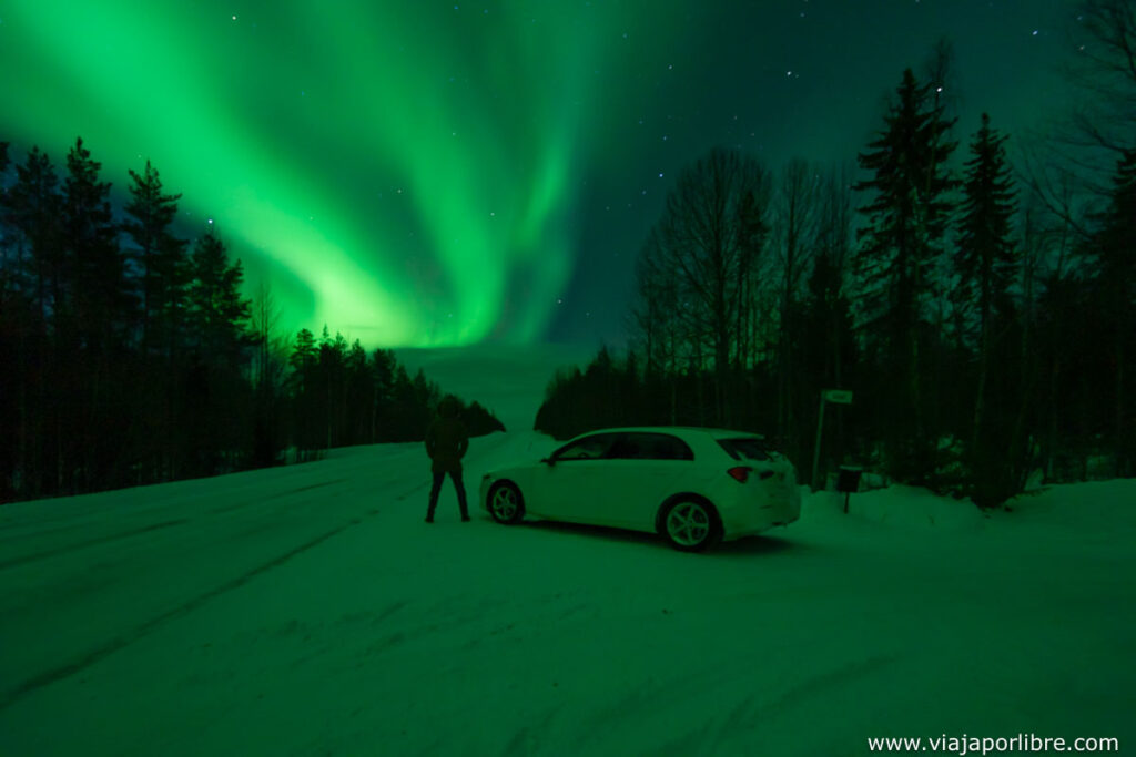 Auroras en Finlandia