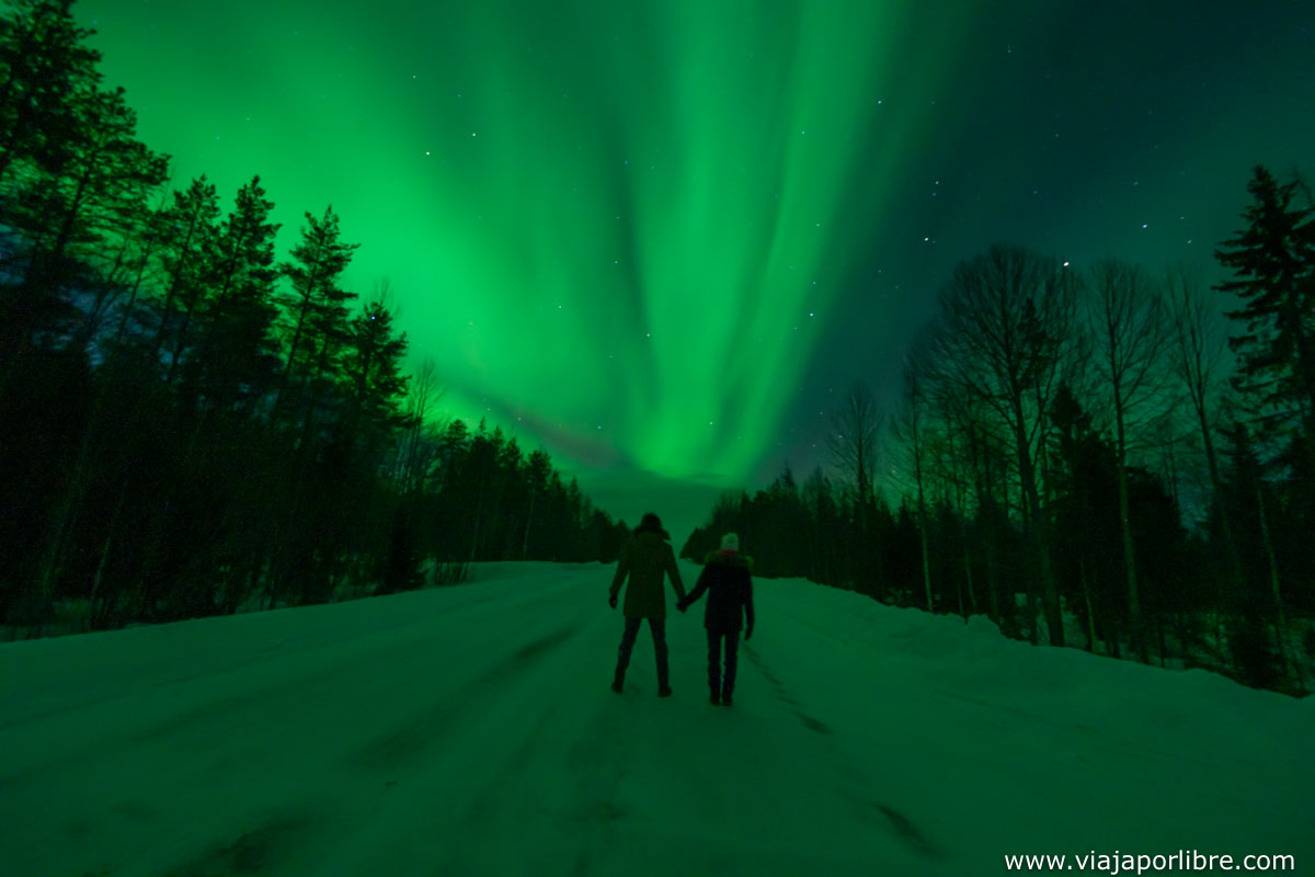Finlandia - Donde ver auroras boreales en Finlandia Auroras