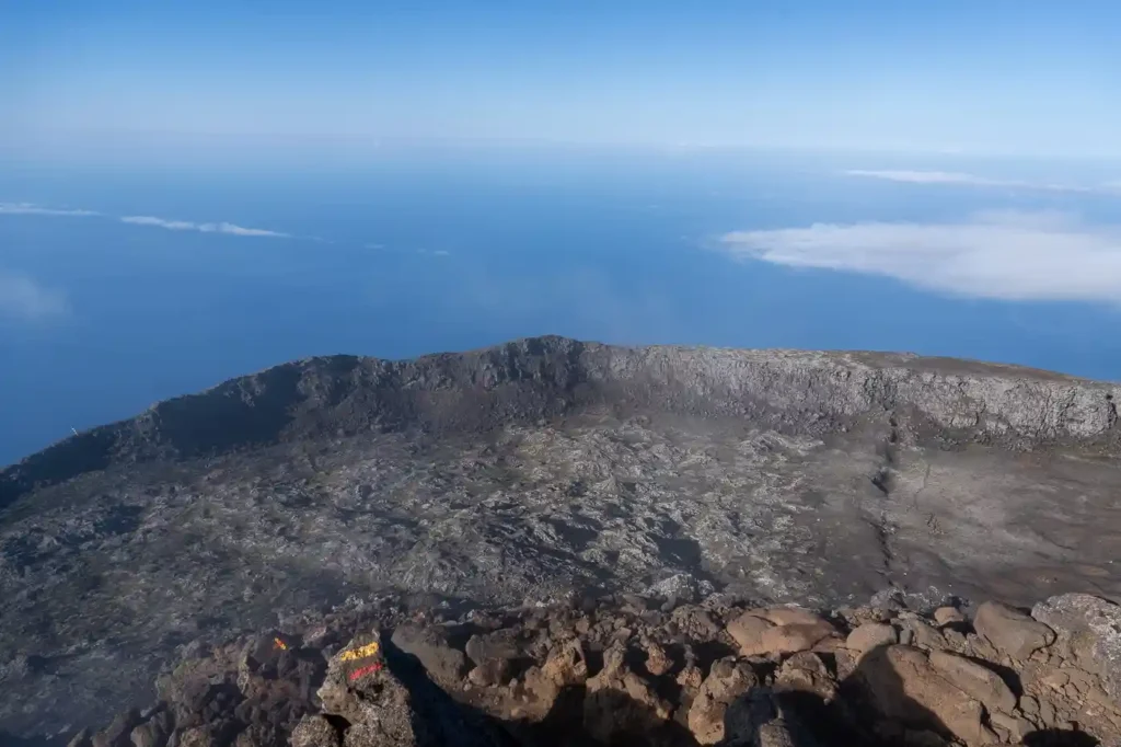 Crater de Pico en un día despejado